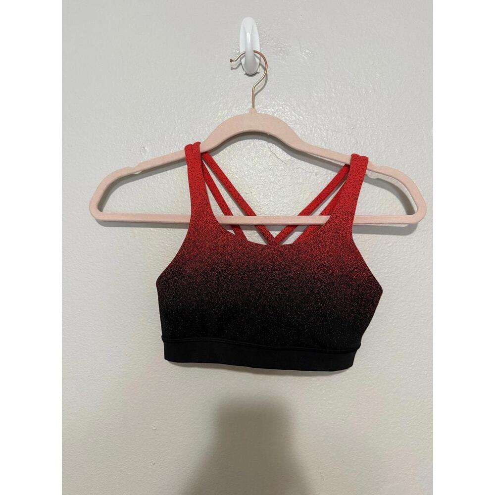 Lululemon energy bra color way is ombré speckle stop jacquard EB black thermal - Picture 1 of 4